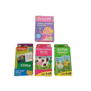 Highlights flash cards, games, and puzzle set of 4 early education age‎ 3+ #8